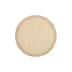 Brooklyn Brk 07 Ivory Hasır Görünümlü Kaymaz Renkli Dokuma Modern Kilim