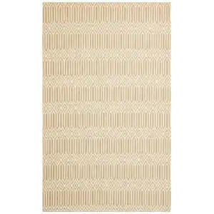 Brooklyn Brk 10 Natural Ivory Hasır Görünümlü Kaymaz Renkli Dokuma Modern Kilim