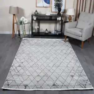 Carino EL70 Krem Dekoratif Makina Halısı