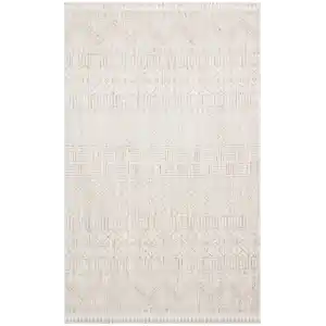 Cozy CZY 02 Grey Beige Hav Toz Vermez Modern Örgü Dokuma Makine Halısı