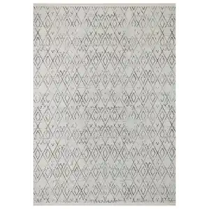 Diva 5005 Siyah Dekoratif Modern Kaymaz Tabanlı Makine Halısı