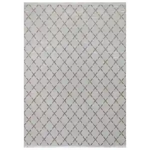 Diva 5008 Vizon Dekoratif Modern Kaymaz Tabanlı Makine Halısı