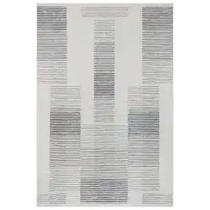 Diva 5010 Gri Dekoratif Modern Kaymaz Tabanlı Makine Halısı