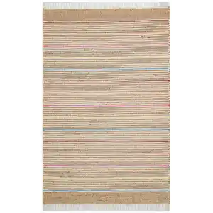 Juno Jüt Ech 05 Natural Multy Flatweave El Dokuma Naturel Jüt Hasır Halı