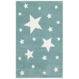Eko Kids KDS 12 Blue Yıldızlı Hav Toz Vermez Çocuk Halısı