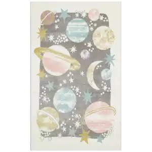 Eko Kids KDS 23 Pastel Gezegen Temalı Hav Toz Vermez Çocuk Halısı