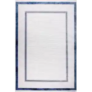 Elit 29158A Gri Mavi Akrilik Makine Halısı