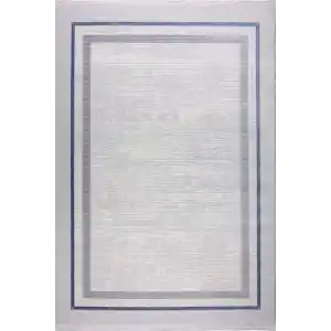 Elit 29159A Gri Mavi Akrilik Makine Halısı