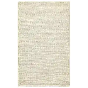 Choti Whıte Flatweave Natural Jüt İle Üretilen El Dokuma Hasır Halı