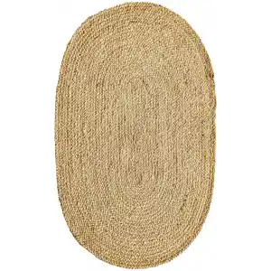 Juno Jüt Ech 01E Natural Flatweave El Dokuma Naturel Jüt Hasır Halı