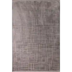 Focus 30356A Gri Dekoratif Makine Halısı