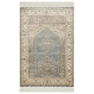 Isfahan Scd 01 Grey Klasik Desenli Yüksek Kalite Sık Dokuma Seccade