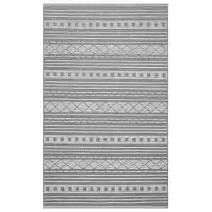 Jakarta JKR 02 Grey Yüksek Alçak Dokulu Hav Toz Vermez Modern Makine Halısı