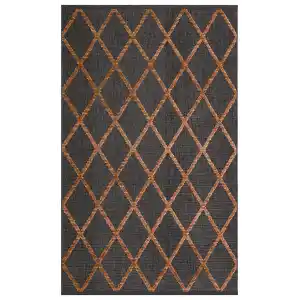 Jakarta JKR 04 Antrasit Terra Yüksek Alçak Dokulu Hav Toz Vermez Modern Makine Halısı