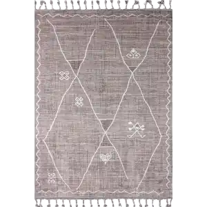 Leo 19889A Bej Dekoratif Modern Desen Makine Halısı