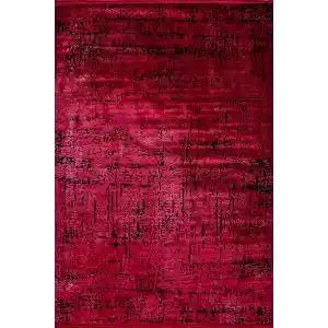 Liya 6001 Fuşya Kaydırmaz Tabanlı Makinede Yıkanabilir Modern Halı Kilim (Özel Ölçü Yapılır)