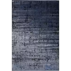 Liya 6001 Mavi Kaydırmaz Tabanlı Makinede Yıkanabilir Modern Halı Kilim (Özel Ölçü Yapılır)