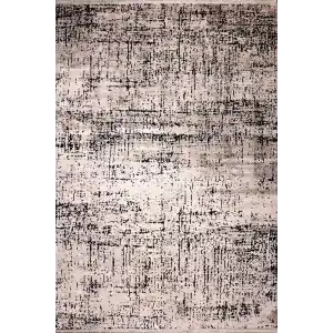 Liya 6001 Vizon Kaydırmaz Tabanlı Makinede Yıkanabilir Modern Halı Kilim (Özel Ölçü Yapılır)