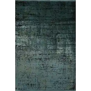 Liya 6001 Yeşil Kaydırmaz Tabanlı Makinede Yıkanabilir Modern Halı Kilim (Özel Ölçü Yapılır)