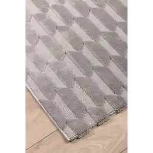 Malibu 9187A Gri Modern Makine Halısı