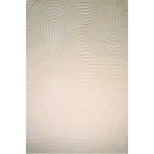 Mellow 311A Krem Modern Yumuşak Dokulu Dekoratif Halı