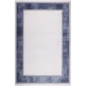 Mystique 21562A Mavi Akrilik Salon Halısı