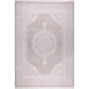 Mystique 21594A Beyaz Akrilik Salon Halısı