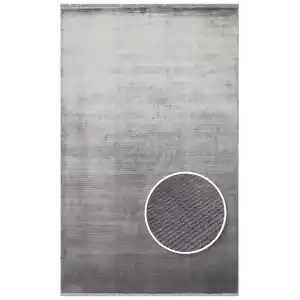 Napoli NAP 01 Antrasit Sade Desenli Modern Sık Dokuma Makine Halısı
