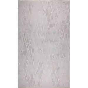 Nimbus 27418A Krem Krem Modern Desen Kesilebilir Salon Halısı