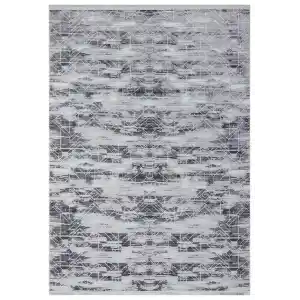 New Novart 2021 Antrasit Dekoratif Modern Kaymaz Tabanlı Makine Halısı ✄