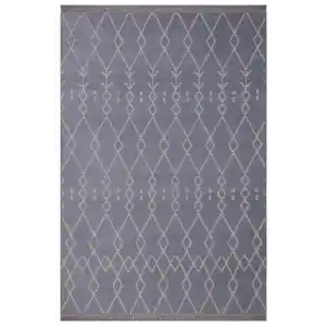 Otantik 3003 Gri Dekoratif Modern Kaymaz Tabanlı Makinede Yıkanabilir Halı Kilim