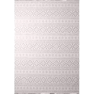 Otantik-FX 5953-21 Krem Dekoratif Modern Kaymaz Tabanlı Makinede Yıkanabilir Halı Kilim