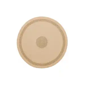 Patna PTN 12 Natural Jüt Hasır Görünümlü Hav Toz Vermez Dekoratif Örgü Halı