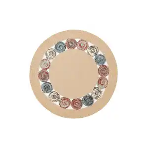 Patna PTN 13 Natural Multy Jüt Hasır Görünümlü Hav Toz Vermez Dekoratif Örgü Halı