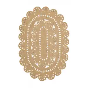 Patna PTN 14 Natural Jüt Hasır Görünümlü Hav Toz Vermez Dekoratif Örgü Halı