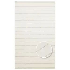 Riva Rv 03 Cream Beige Makinede Yıkanabilir Kaymaz Tabanlı Pamuk Kilim