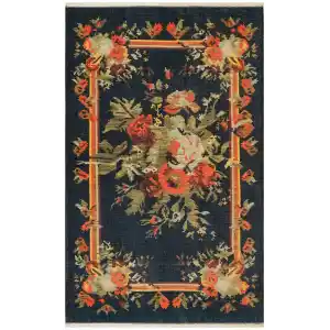 Ruby RB 04 Antrasit Yıkanabilir Kolay Kullanımlı Modern ve Geleneksel Desenlere Sahip Renkli Kilim