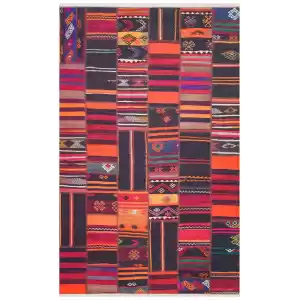 Ruby RB 14 Black Terra Yıkanabilir Kolay Kullanımlı Modern ve Geleneksel Desenlere Sahip Renkli Kilim