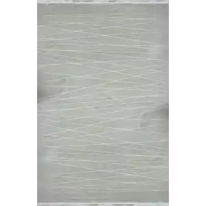 Runner RUN-4 Krem Bej Modern Dekoratif Makine Halısı