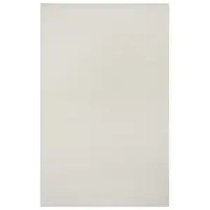 Sade 60 Krem Düz Renk Dekoratif Modern Kaymaz Tabanlı Makine Halısı