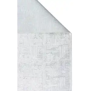 SATEEN HALI 0847 Yıkanabilir Kaymaz Tabanlı Hav Vermez Sık Dokuma Modern Halı