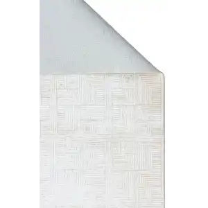 SATEEN HALI 0855 Yıkanabilir Kaymaz Tabanlı Hav Vermez Sık Dokuma Modern Halı