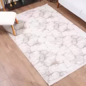 Stone ST-7 Krem Kahve Modern Desen Dekoratif Halı