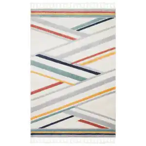 Terazzo 05 Multy Hav Toz Vermez Yumuşak Dokulu Etnik Örgü Desenlere Sahip Modern İskindinav Halı