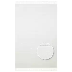 Terazzo 07 White Hav Toz Vermez Yumuşak Dokulu Etnik Örgü Desenlere Sahip Modern İskindinav Halı