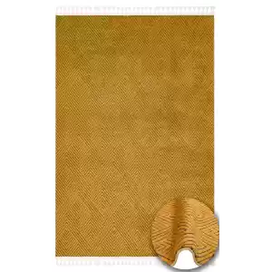 Urban 01 Gold Etnik Desenlere Sahip Hav Toz Vermez Yumuşak Dokulu Modern Halı