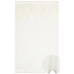 Urban 02 White Etnik Desenlere Sahip Hav Toz Vermez Yumuşak Dokulu Modern Halı