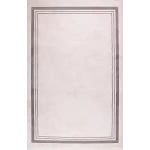 Zagreb 4306B Antrasit Akrilik Dekoratif Salon Makine Halısı