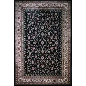 Zeyrek 753 Lacivert Klasik Desen Makine Halısı