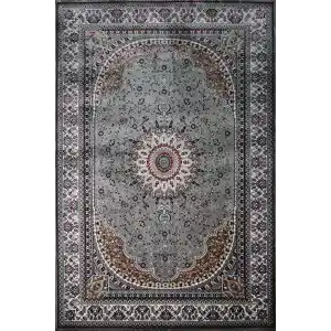 Zeyrek 802 Gri Klasik Desen Makine Halısı